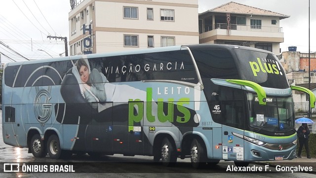 Viação Garcia 88177 na cidade de Balneário Camboriú, Santa Catarina, Brasil, por Alexandre F.  Gonçalves. Número da foto: #11591888.