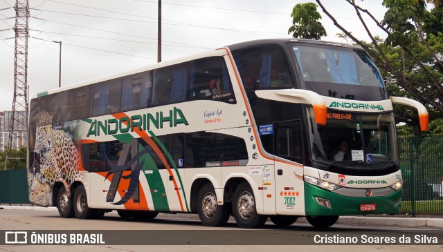 Empresa de Transportes Andorinha 7002 na cidade de São Paulo, São Paulo, Brasil, por Cristiano Soares da Silva. ID da foto: 11590999.