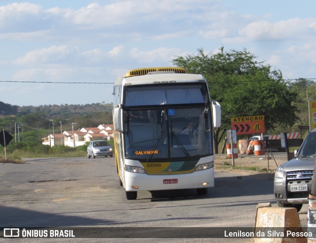 Empresa Gontijo de Transportes 12915 na cidade de Taquaritinga do Norte, Pernambuco, Brasil, por Lenilson da Silva Pessoa. ID da foto: 11591351.