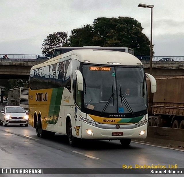 Empresa Gontijo de Transportes 18750 na cidade de Uberlândia, Minas Gerais, Brasil, por Samuel Ribeiro. Número da foto: #11589438.