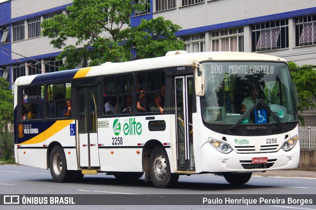 Viação Elite 2258 na cidade de Volta Redonda, Rio de Janeiro, Brasil, por Paulo Henrique Pereira Borges. Número da foto: #11591762.