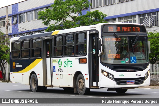 Viação Elite 2358 na cidade de Volta Redonda, Rio de Janeiro, Brasil, por Paulo Henrique Pereira Borges. Número da foto: #11591722.