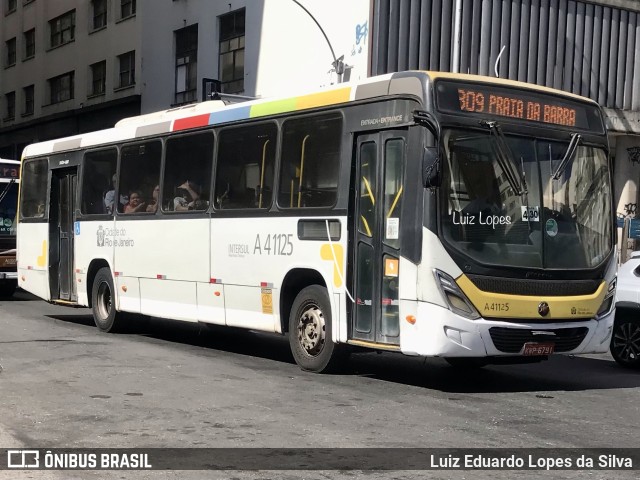 Real Auto Ônibus A41125 na cidade de Rio de Janeiro, Rio de Janeiro, Brasil, por Luiz Eduardo Lopes da Silva. ID da foto: 11589463.