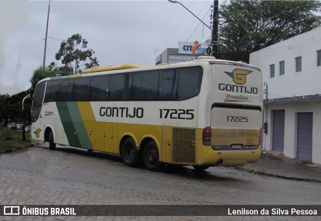 Empresa Gontijo de Transportes 17225 na cidade de Caruaru, Pernambuco, Brasil, por Lenilson da Silva Pessoa. ID da foto: 11591230.