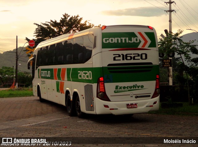 Empresa Gontijo de Transportes 21620 na cidade de Cubatão, São Paulo, Brasil, por Moiséis Inácio. ID da foto: 11591371.