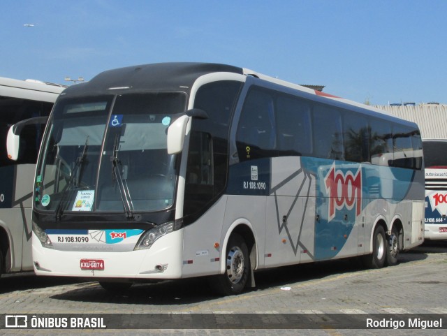 Auto Viação 1001 RJ 108.1090 na cidade de Rio de Janeiro, Rio de Janeiro, Brasil, por Rodrigo Miguel. Número da foto: #11637836.