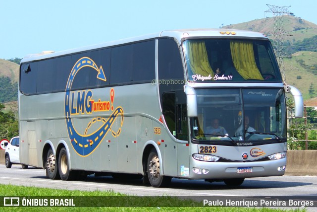 LMG Turismo 2823 na cidade de Roseira, São Paulo, Brasil, por Paulo Henrique Pereira Borges. Número da foto: #11638943.