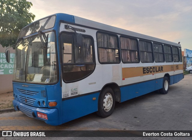 Zion Turismo 1103 na cidade de Piúma, Espírito Santo, Brasil, por Everton Costa Goltara. Número da foto: #11637830.