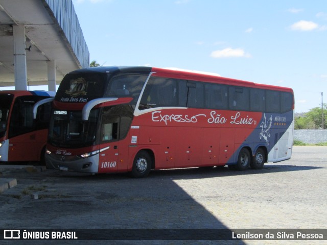 Expresso São Luiz 10160 na cidade de Caruaru, Pernambuco, Brasil, por Lenilson da Silva Pessoa. ID da foto: 11638930.