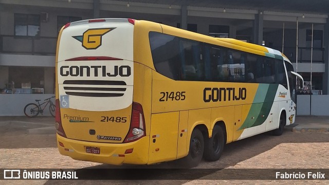 Empresa Gontijo de Transportes 21485 na cidade de Valença do Piauí, Piauí, Brasil, por Fabrício Felix. ID da foto: 11637958.