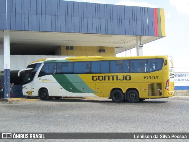 Empresa Gontijo de Transportes 19305 na cidade de Caruaru, Pernambuco, Brasil, por Lenilson da Silva Pessoa. ID da foto: 11641529.