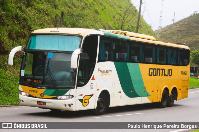 Empresa Gontijo de Transportes 14925 na cidade de Piraí, Rio de Janeiro, Brasil, por Paulo Henrique Pereira Borges. ID da foto: 11641739.