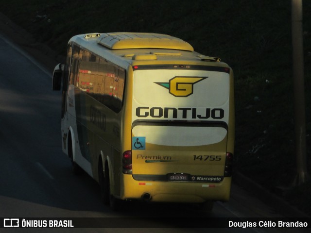 Empresa Gontijo de Transportes 14755 na cidade de Belo Horizonte, Minas Gerais, Brasil, por Douglas Célio Brandao. ID da foto: 11641195.