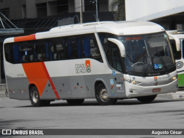 Viação Cidade do Aço RJ 174.044 na cidade de Itaguaí, Rio de Janeiro, Brasil, por Augusto César. ID da foto: 11639580.