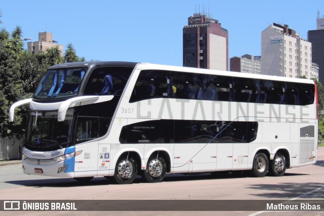 Auto Viação Catarinense 3607 na cidade de Curitiba, Paraná, Brasil, por Matheus Ribas. Número da foto: #11641699.