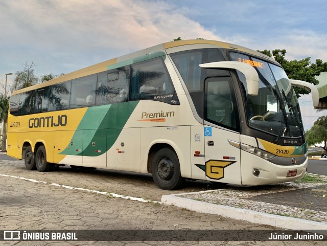 Empresa Gontijo de Transportes 21420 na cidade de Bauru, São Paulo, Brasil, por Júnior Juninho. Número da foto: #11639529.