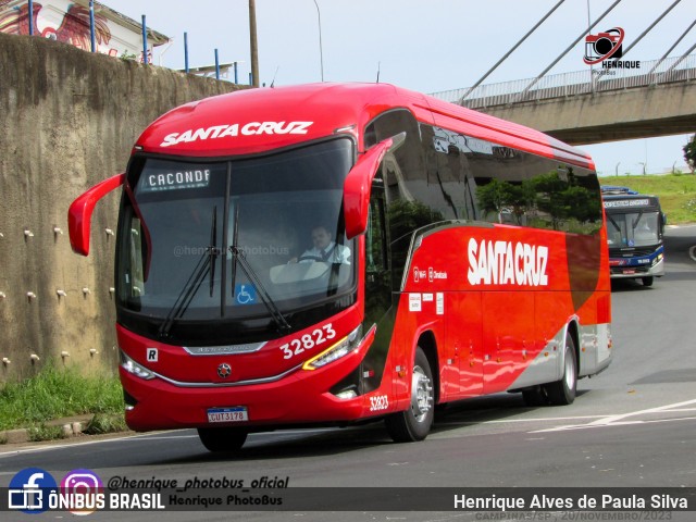 Viação Santa Cruz 32823 na cidade de Campinas, São Paulo, Brasil, por Henrique Alves de Paula Silva. ID da foto: 11641049.