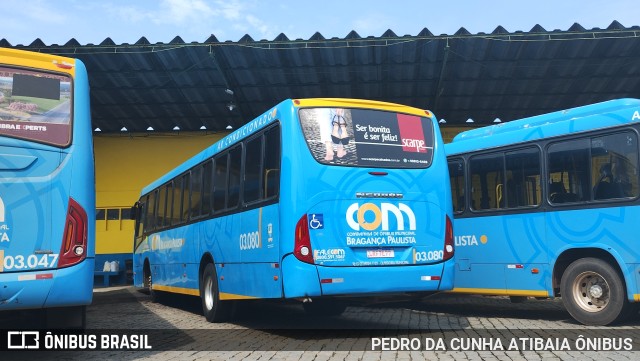 JTP Transportes - COM Bragança Paulista 03.080 na cidade de Bragança Paulista, São Paulo, Brasil, por PEDRO DA CUNHA ATIBAIA ÔNIBUS. ID da foto: 11640430.