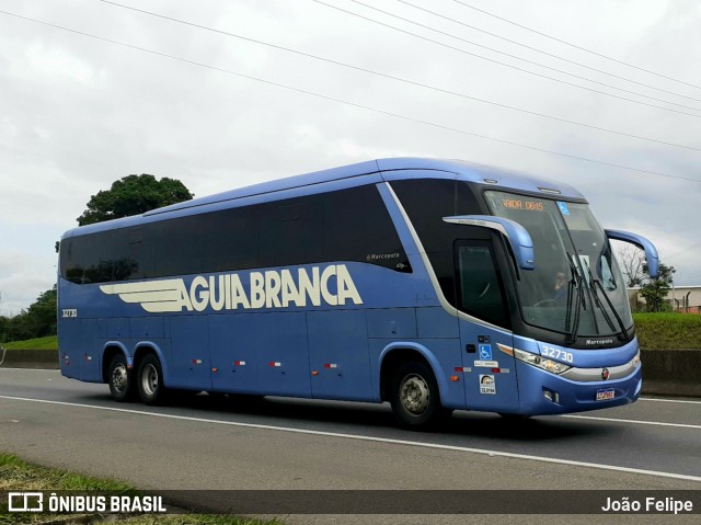 Viação Águia Branca 32730 na cidade de Lorena, São Paulo, Brasil, por João Felipe. ID da foto: 11639861.