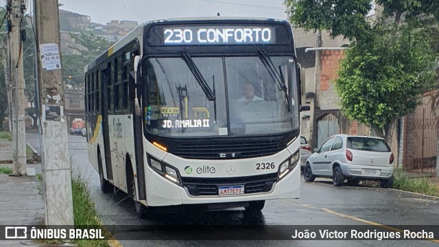 Viação Elite 2326 na cidade de Volta Redonda, Rio de Janeiro, Brasil, por João Victor Rodrigues Rocha. Número da foto: #11640222.