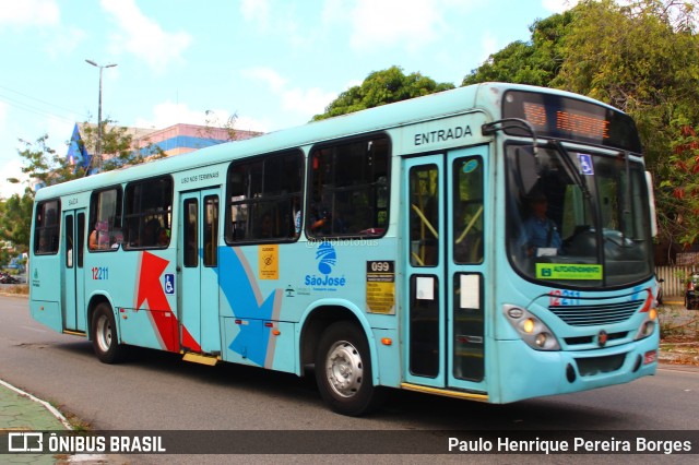 Auto Viação São José 12211 na cidade de Fortaleza, Ceará, Brasil, por Paulo Henrique Pereira Borges. Número da foto: #11644866.