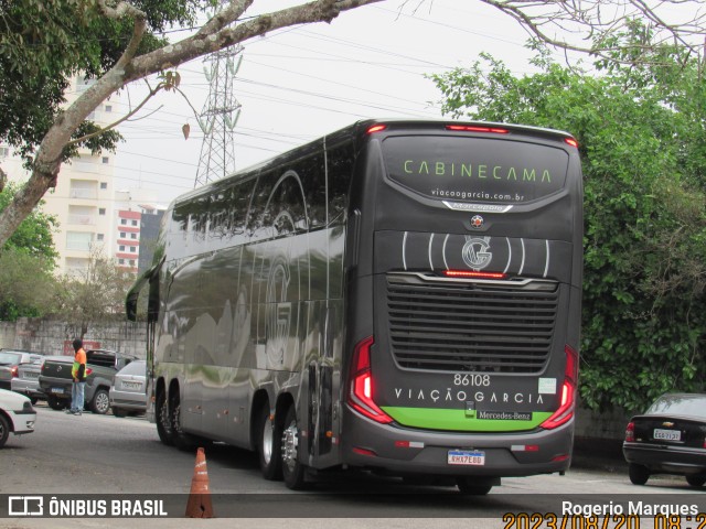 Viação Garcia 86108 na cidade de São José dos Campos, São Paulo, Brasil, por Rogerio Marques. Número da foto: #11643350.