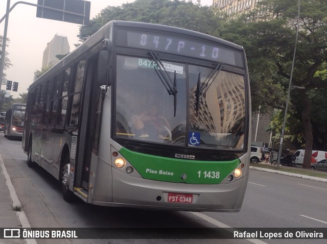 Viação Santa Brígida 1 1438 na cidade de São Paulo, São Paulo, Brasil, por Rafael Lopes de Oliveira. Número da foto: #11643056.