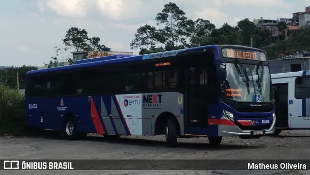 Next Mobilidade - ABC Sistema de Transporte 80.403 na cidade de Mauá, São Paulo, Brasil, por Matheus Oliveira. Número da foto: #11642446.