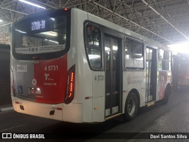 Allibus Transportes 4 5731 na cidade de São Paulo, São Paulo, Brasil, por Davi Santos Silva. ID da foto: 11644423.