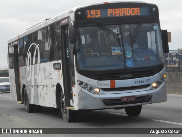 Transportes Blanco RJ 136.197 na cidade de Nova Iguaçu, Rio de Janeiro, Brasil, por Augusto César. Número da foto: #11643123.