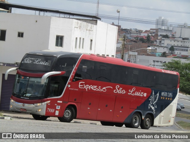 Expresso São Luiz 7980 na cidade de Caruaru, Pernambuco, Brasil, por Lenilson da Silva Pessoa. Número da foto: #11644212.