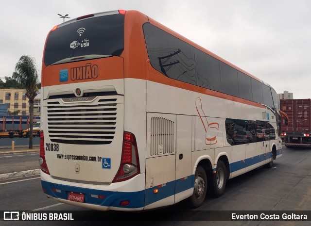Expresso União 20038 na cidade de Cariacica, Espírito Santo, Brasil, por Everton Costa Goltara. Número da foto: #11642525.