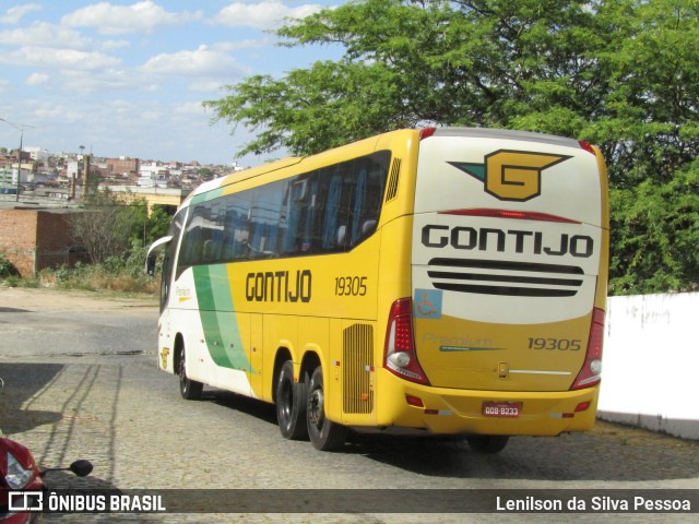 Empresa Gontijo de Transportes 19305 na cidade de Caruaru, Pernambuco, Brasil, por Lenilson da Silva Pessoa. ID da foto: 11643938.