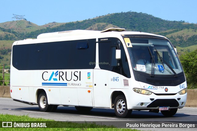 Carusi Transportes 045 na cidade de Roseira, São Paulo, Brasil, por Paulo Henrique Pereira Borges. Número da foto: #11644757.