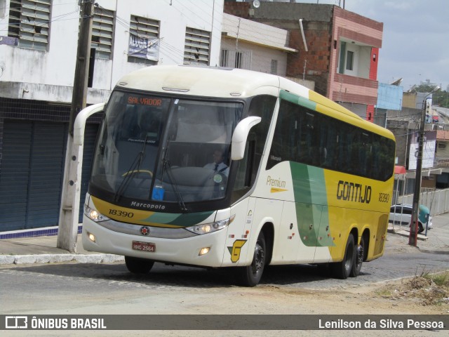 Empresa Gontijo de Transportes 18390 na cidade de Caruaru, Pernambuco, Brasil, por Lenilson da Silva Pessoa. ID da foto: 11644225.