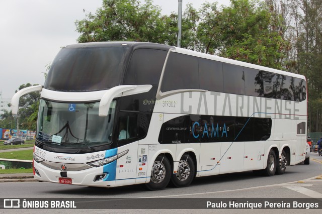 Auto Viação Catarinense 319302 na cidade de Resende, Rio de Janeiro, Brasil, por Paulo Henrique Pereira Borges. Número da foto: #11644813.