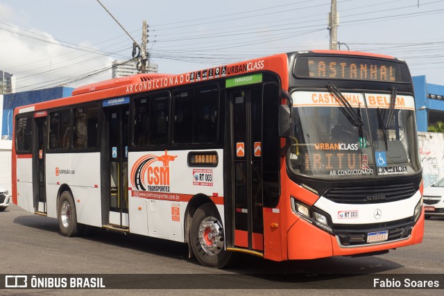 CSM Transporte e Turismo RT 003 na cidade de Belém, Pará, Brasil, por Fabio Soares. ID da foto: 11643470.