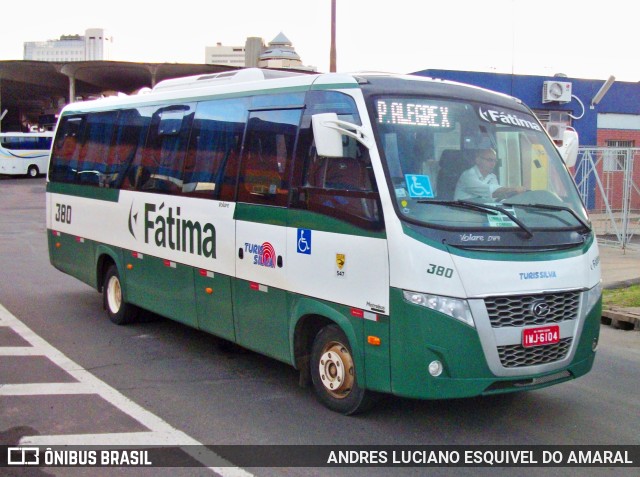 Fátima Transportes e Turismo 380 na cidade de Porto Alegre, Rio Grande do Sul, Brasil, por ANDRES LUCIANO ESQUIVEL DO AMARAL. Número da foto: #11642747.