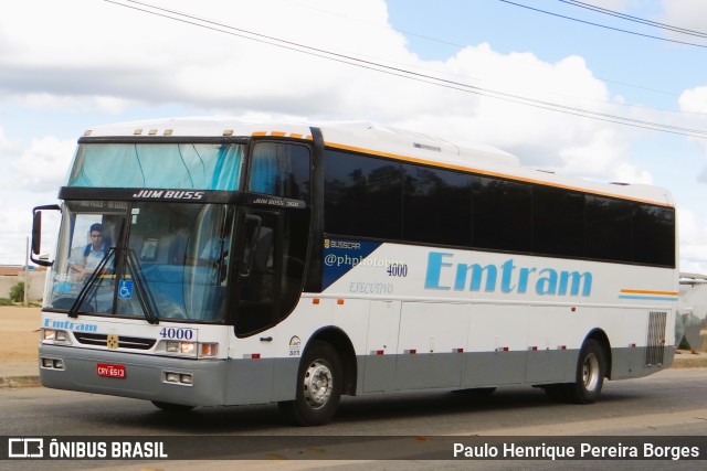 Emtram 4000 na cidade de Vitória da Conquista, Bahia, Brasil, por Paulo Henrique Pereira Borges. Número da foto: #11646468.