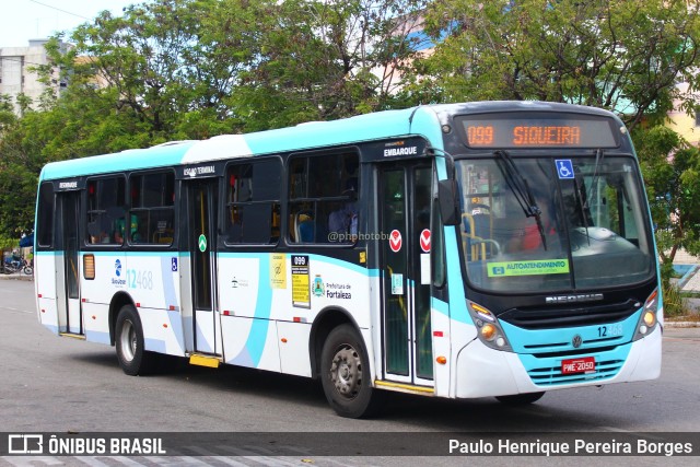 Auto Viação São José 12468 na cidade de Fortaleza, Ceará, Brasil, por Paulo Henrique Pereira Borges. Número da foto: #11646448.