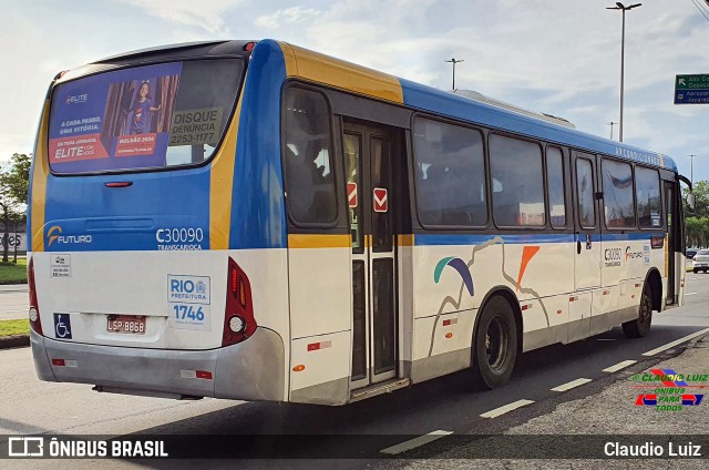 Transportes Futuro C30090 na cidade de Rio de Janeiro, Rio de Janeiro, Brasil, por Claudio Luiz. Número da foto: #11646917.