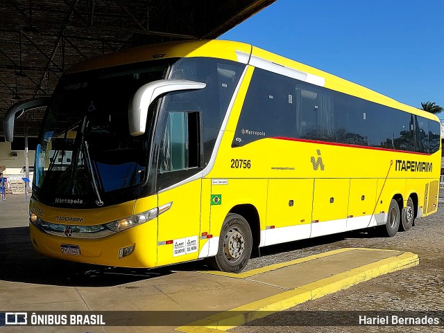 Viação Itapemirim 20756 na cidade de Campos dos Goytacazes, Rio de Janeiro, Brasil, por Hariel Bernades. ID da foto: 11647316.