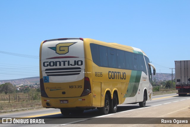 Empresa Gontijo de Transportes 18335 na cidade de Vitória da Conquista, Bahia, Brasil, por Rava Ogawa. Número da foto: #11645732.
