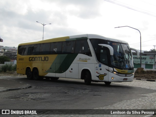 Empresa Gontijo de Transportes 18180 na cidade de Caruaru, Pernambuco, Brasil, por Lenilson da Silva Pessoa. ID da foto: 11646901.