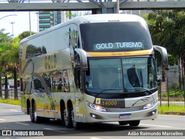 Gold Turismo e Fretamento 14000 na cidade de Belo Horizonte, Minas Gerais, Brasil, por Adão Raimundo Marcelino. ID da foto: 11647240.