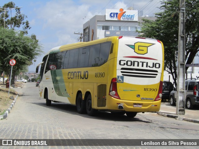 Empresa Gontijo de Transportes 18390 na cidade de Caruaru, Pernambuco, Brasil, por Lenilson da Silva Pessoa. ID da foto: 11646833.