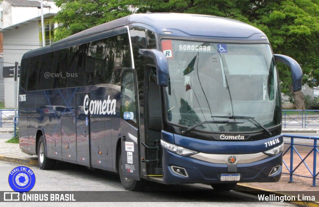 Viação Cometa 719616 na cidade de Sorocaba, São Paulo, Brasil, por Wellington Lima. ID da foto: 11647686.