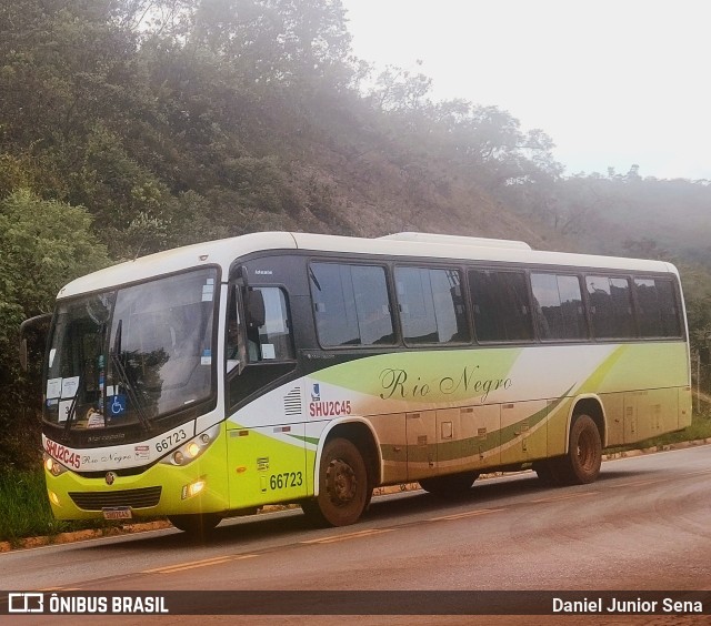 Rio Negro Fretamento e Turismo 66723 na cidade de Itabirito, Minas Gerais, Brasil, por Daniel Junior Sena. ID da foto: 11649519.