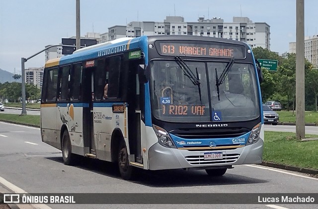 Viação Redentor C47608 na cidade de Rio de Janeiro, Rio de Janeiro, Brasil, por Lucas Machado. ID da foto: 11647892.