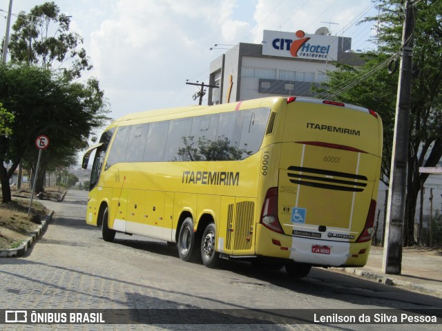 Viação Itapemirim 60001 na cidade de Caruaru, Pernambuco, Brasil, por Lenilson da Silva Pessoa. ID da foto: 11649374.